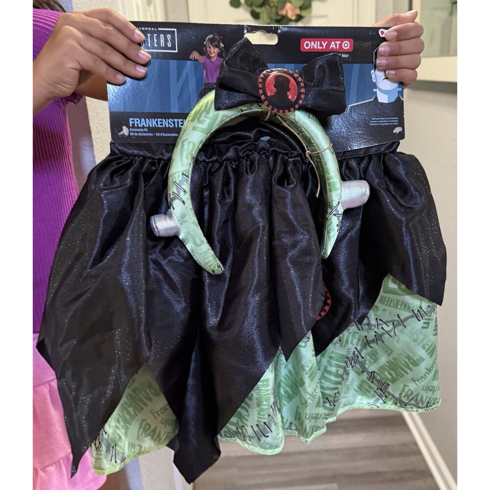 Disguise Monsters Frankenstein Tutu Costume Accessories Kit Kid's OS Headband